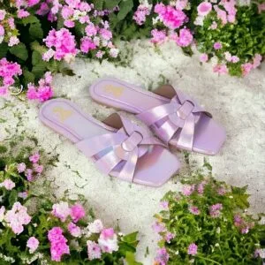 Women's Cross Strap Pink Casual Flat Sandal