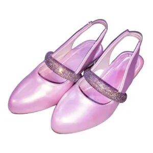 Kid's Girls Block Heels Rhinestones Party Casual Sandal