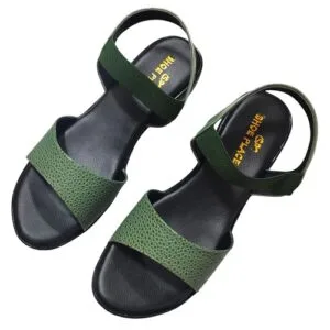 Comfortable Strappy Sandals with Black Sole - Casual Wedge Heel Open Toe Flat Sandals for Casual and Party wear.